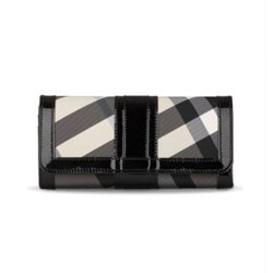 o[o[ ubNEAhEO[ `FbN R`l^ BURBERRY BLACK AND GREY CHECK CONTINENTAL